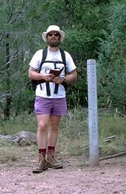 Kenneth Ingham hiking in the Sandia Mountains near Albuquerque, NM